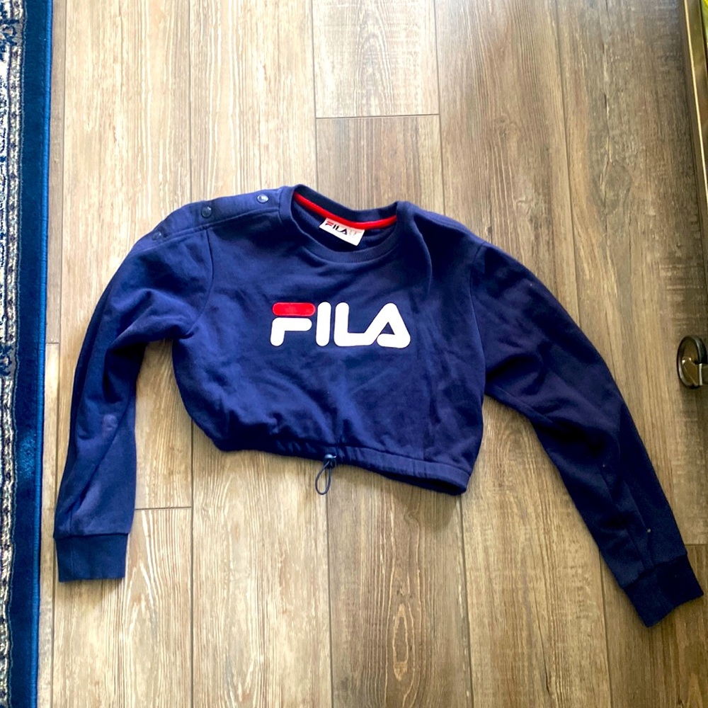 Fila crop hoodie
